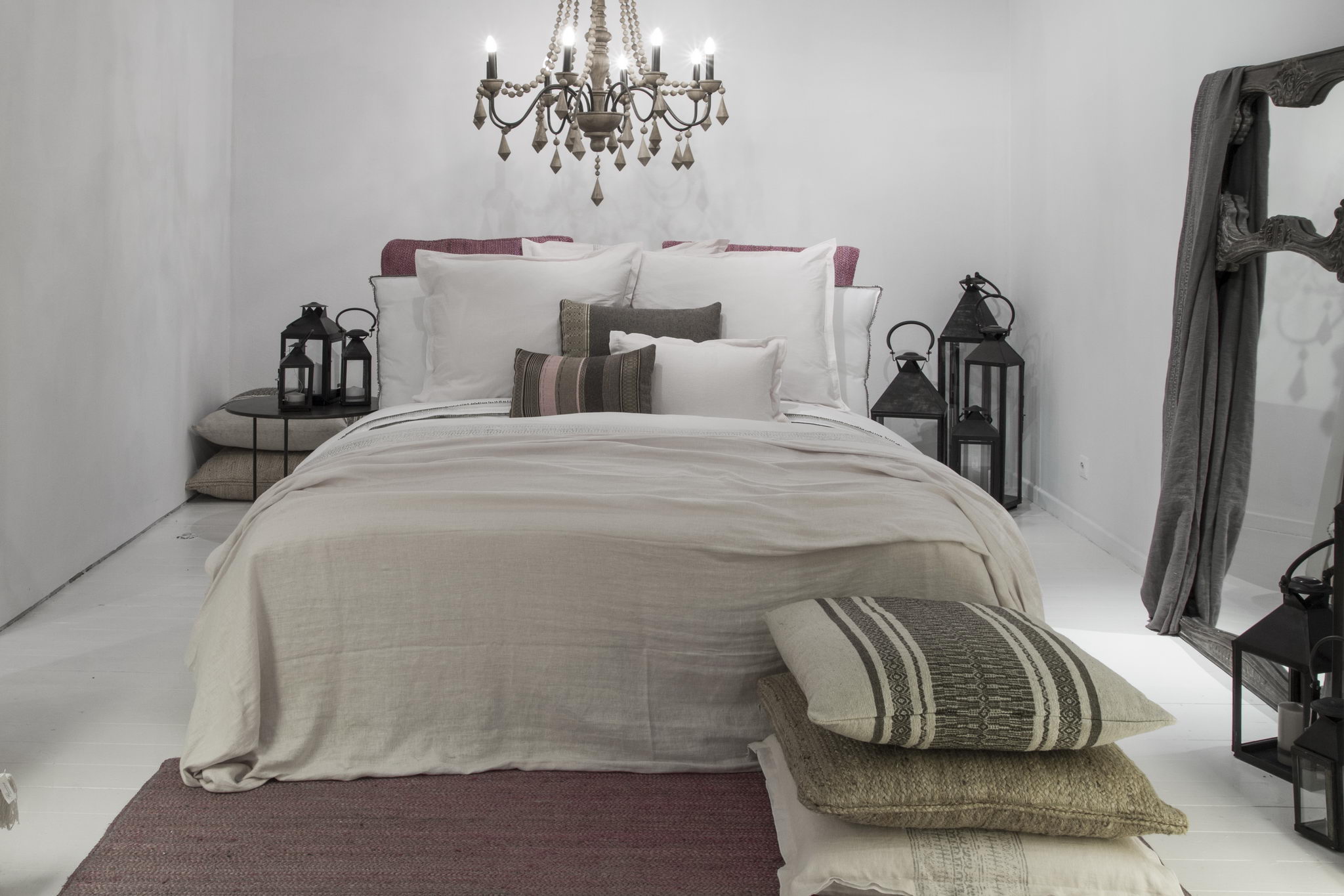 Boxspring vtslapen, dekbedovertrek flamant