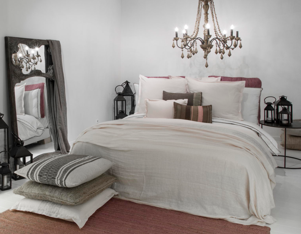 Boxspring vtslapen, dekbedovertrek flamant