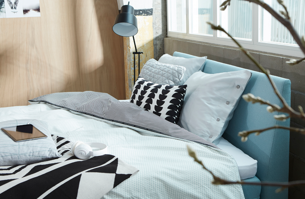 Boxspring vtslapen, dekbedovertrek flamant