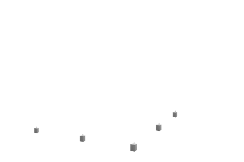 Boxspring poot blok alu